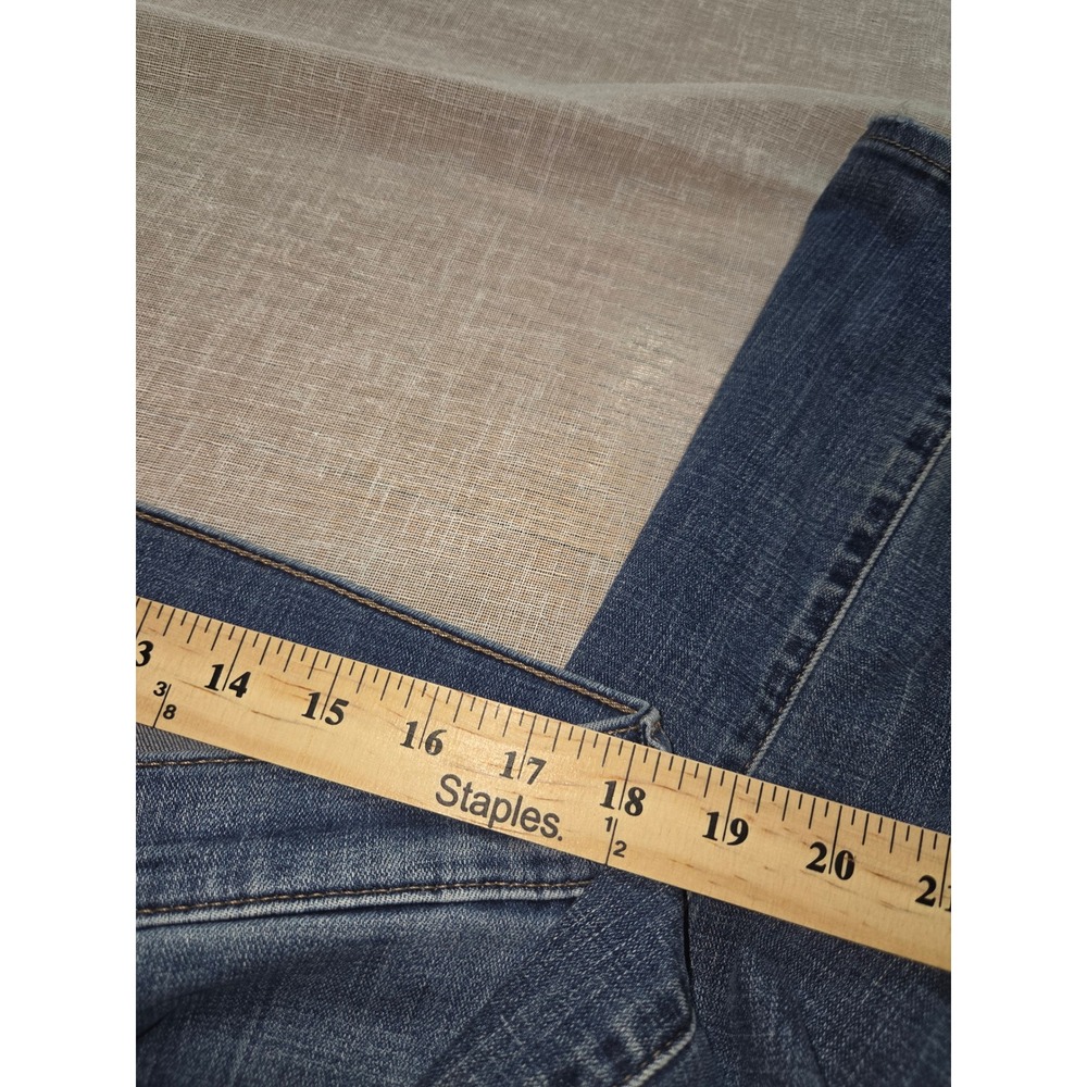 Levis Curvy Bootcut Jeans Womens 34 Medium Wash Blue Denim Mid Rise Stretch - Picture 10 of 11